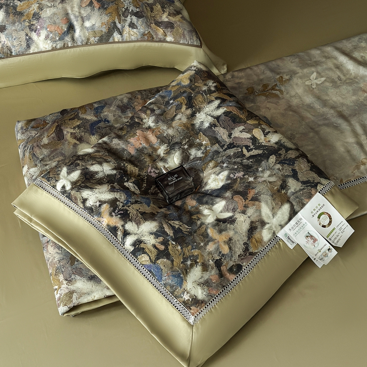 娇逸家居 2026新款60s天丝数码印花夏被夏凉被空调被四件套 斐金