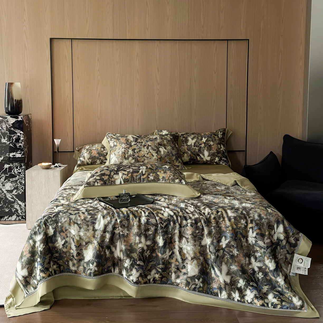 91家纺网 家纺一手货源 找家纺 娇逸家居 2026新款60s天丝数码印花夏被夏凉被空调被四件套 斐金