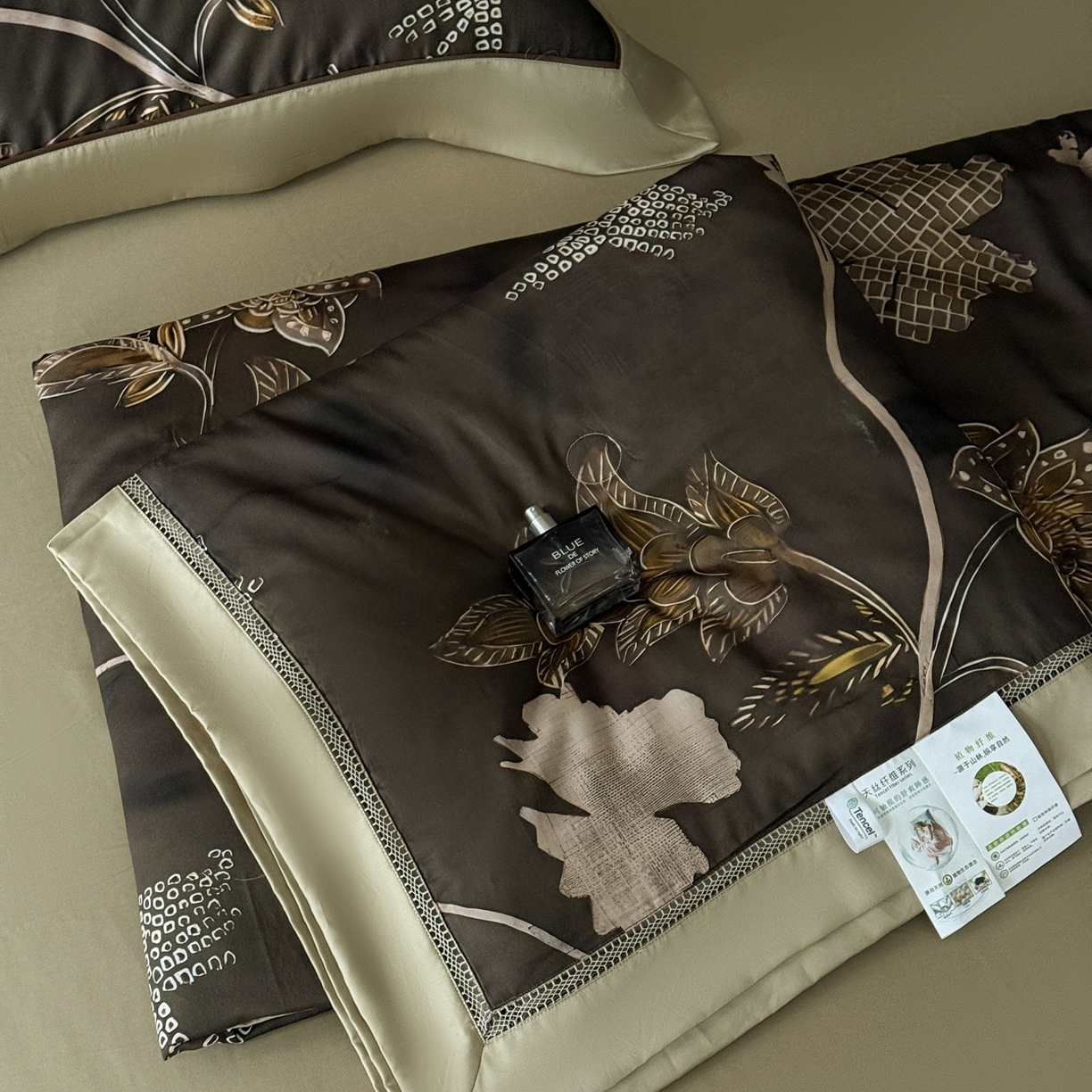 娇逸家居 2026新款60s天丝数码印花夏被夏凉被空调被四件套 霓落