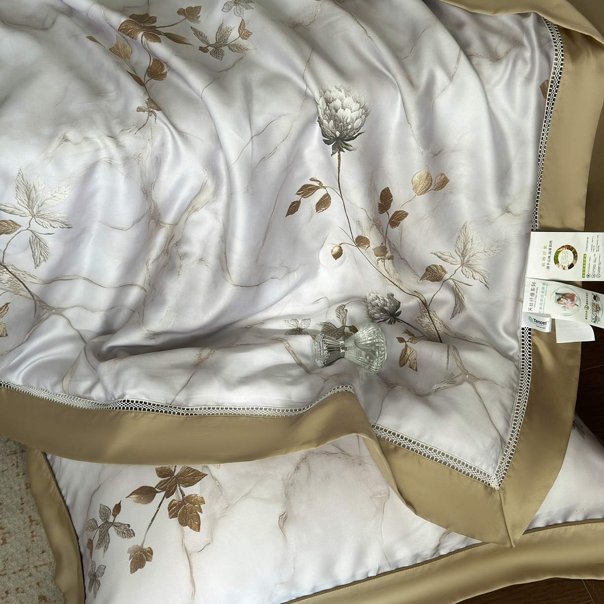 91家纺网 家纺一手货源 找家纺 娇逸家居 2026新款60s天丝数码印花夏被夏凉被空调被四件套 诺什