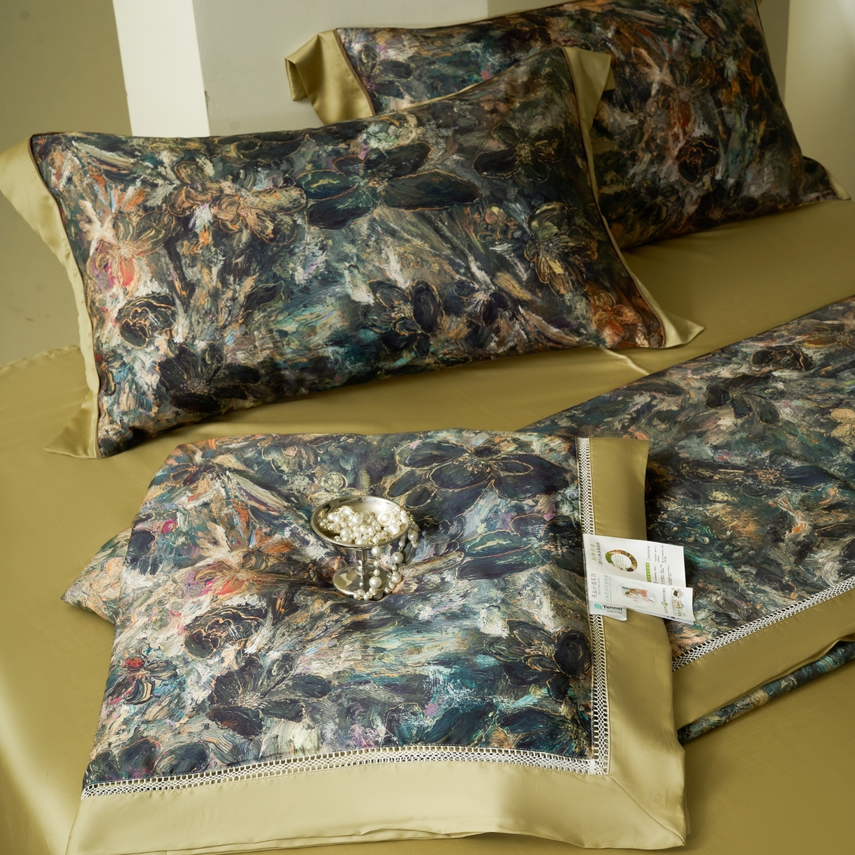 娇逸家居 2026新款60s天丝数码印花夏被夏凉被空调被四件套 绮丽