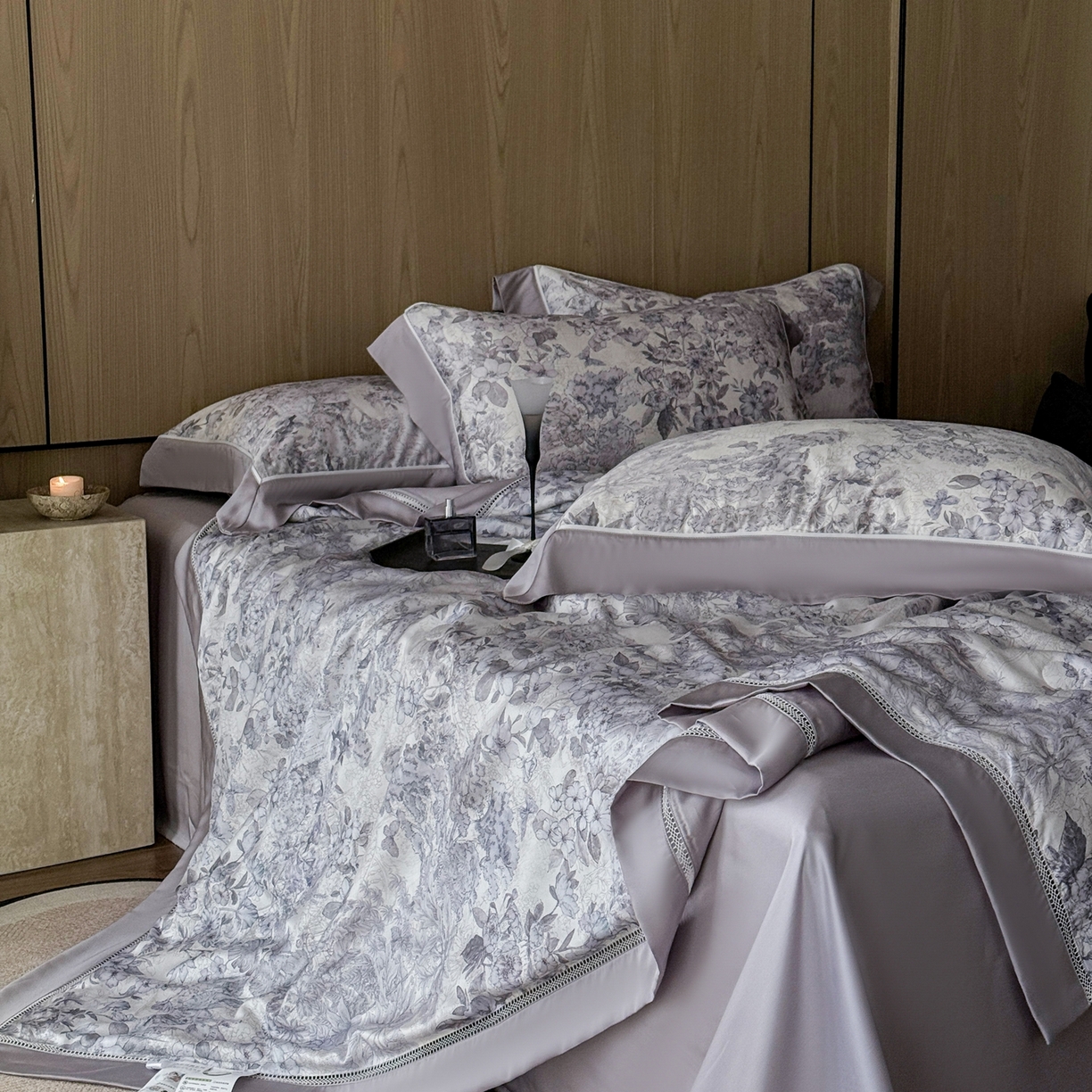 91家纺网 家纺一手货源 找家纺 娇逸家居 2026新款60s天丝数码印花夏被夏凉被空调被四件套 棠莳