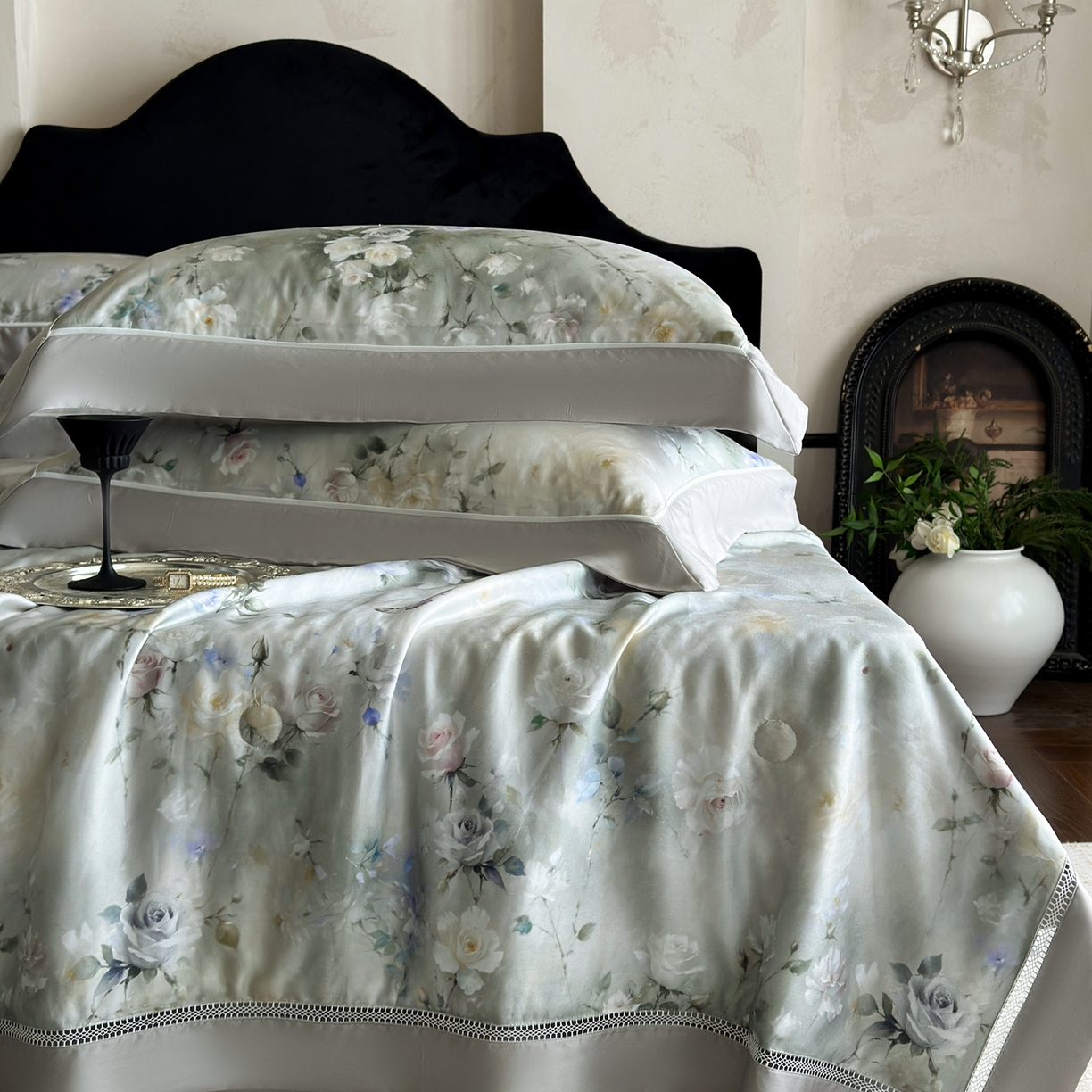 91家纺网 家纺一手货源 找家纺 娇逸家居 2026新款60s天丝数码印花夏被夏凉被空调被四件套 唯依