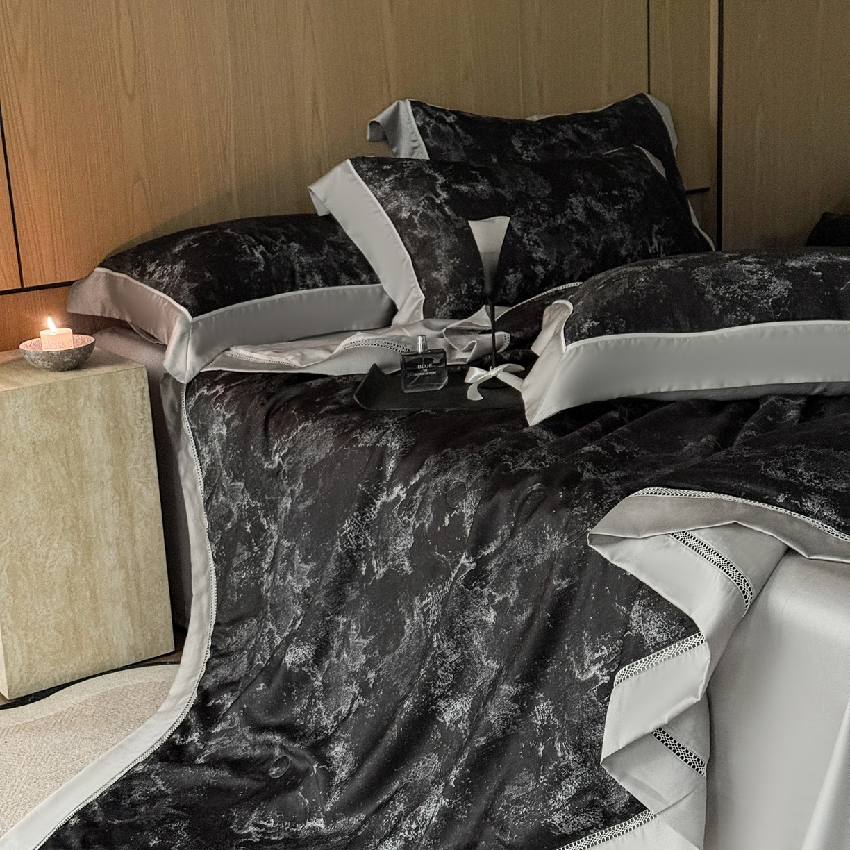 91家纺网 家纺一手货源 找家纺 娇逸家居 2026新款60s天丝数码印花夏被夏凉被空调被四件套 星罗