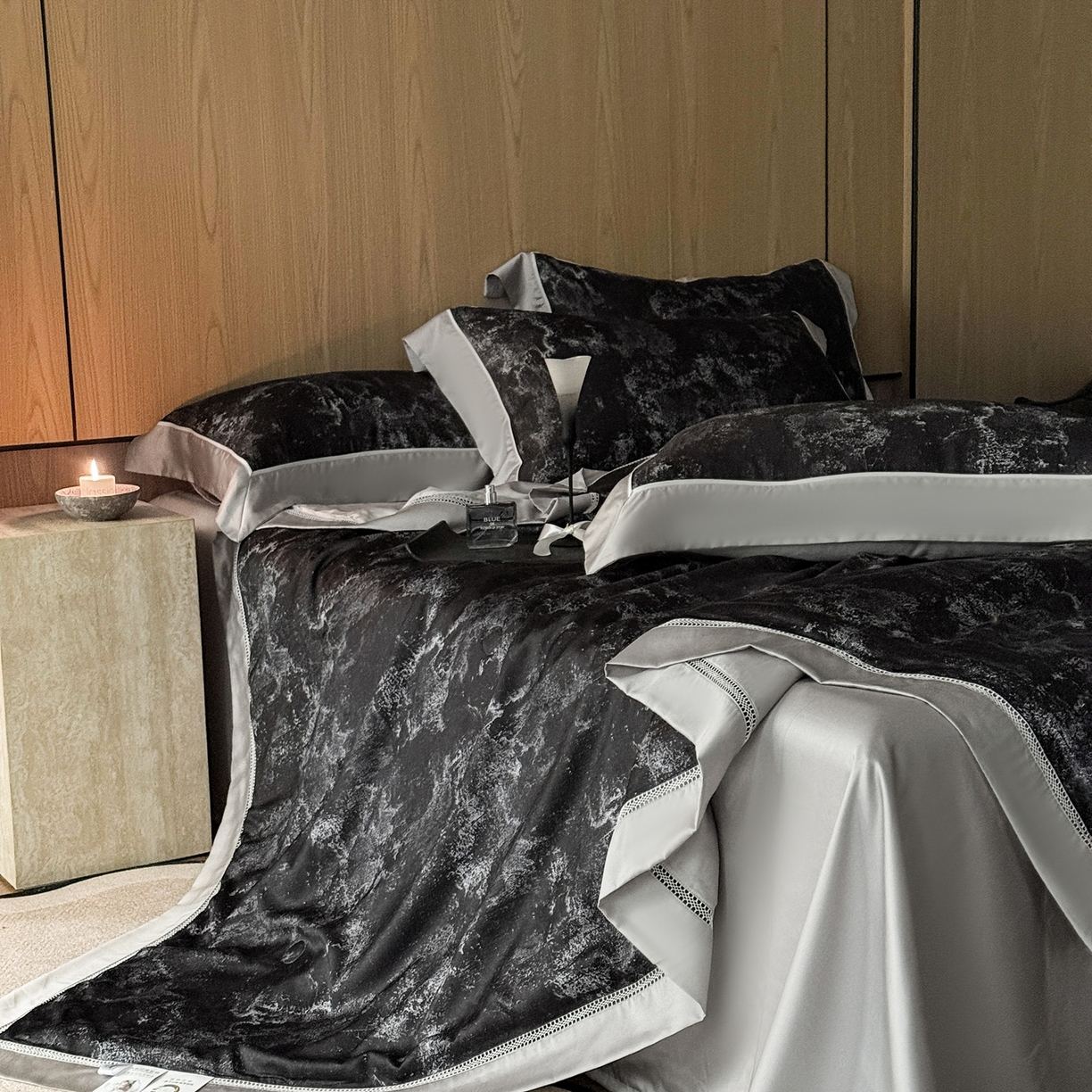 91家纺网 家纺一手货源 找家纺 娇逸家居 2026新款60s天丝数码印花夏被夏凉被空调被四件套 星罗