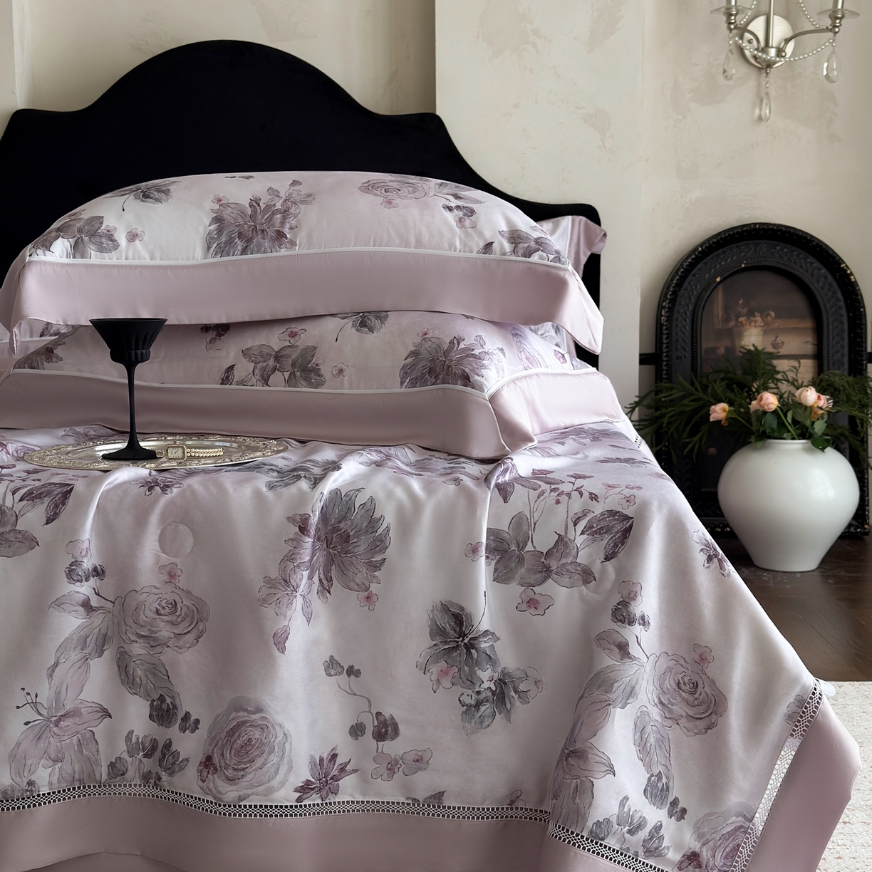 91家纺网 家纺一手货源 找家纺 娇逸家居 2026新款60s天丝数码印花夏被夏凉被空调被四件套 悦盈