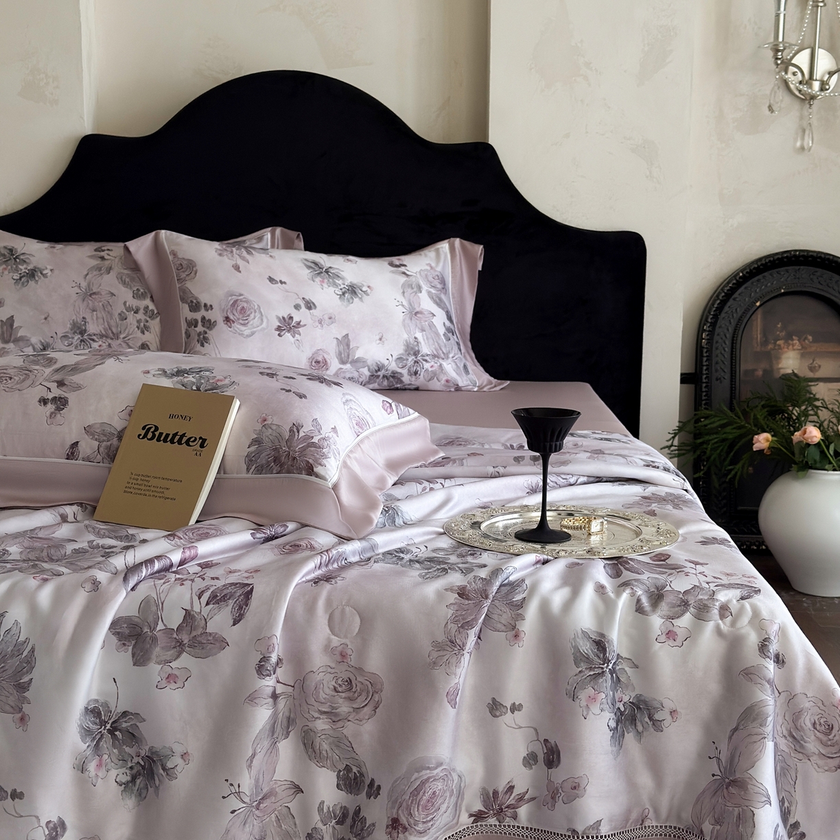 91家纺网 家纺一手货源 找家纺 娇逸家居 2026新款60s天丝数码印花夏被夏凉被空调被四件套 悦盈