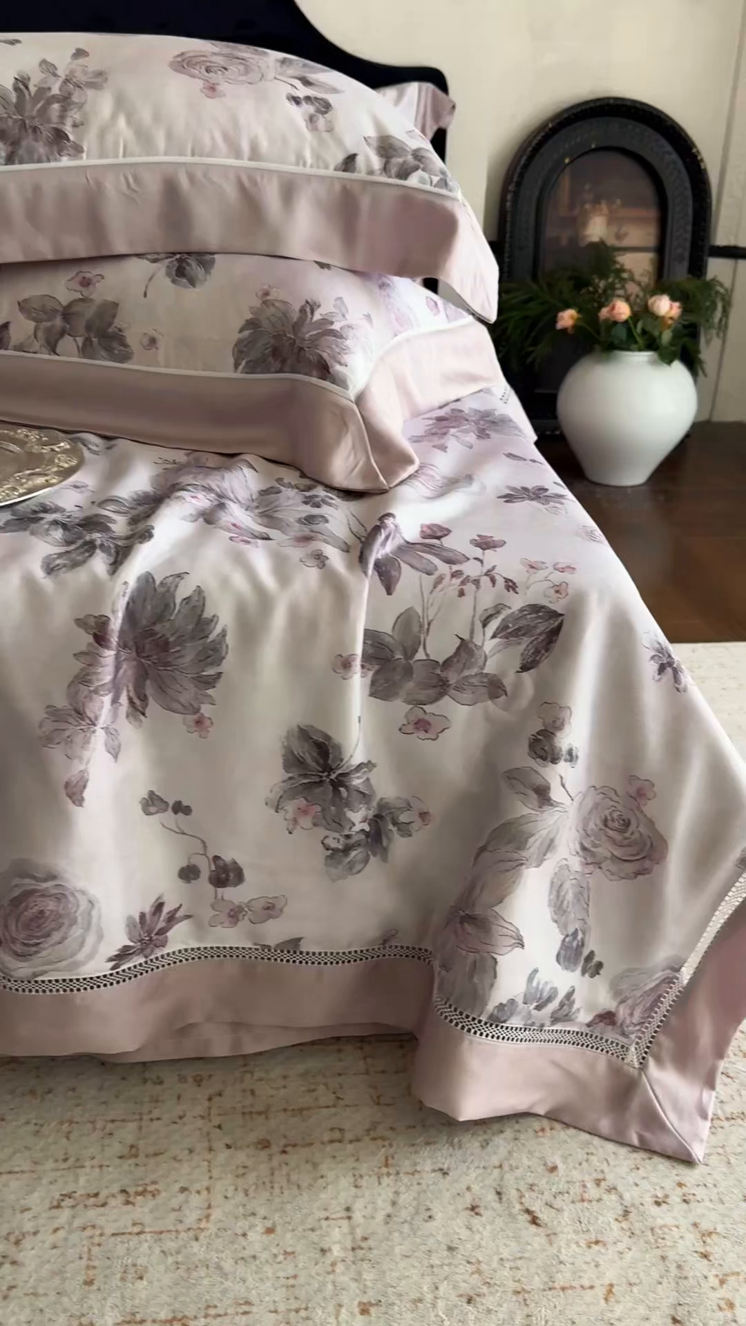 91家纺网 家纺一手货源 找家纺 娇逸家居 2026新款60s天丝数码印花夏被夏凉被空调被四件套 悦盈