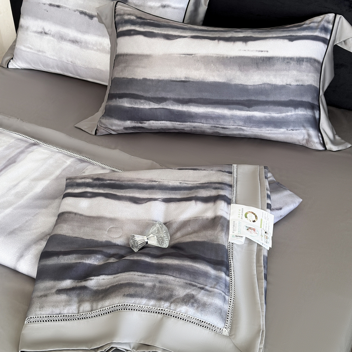 娇逸家居 2026新款60s天丝数码印花夏被夏凉被空调被四件套 至朴