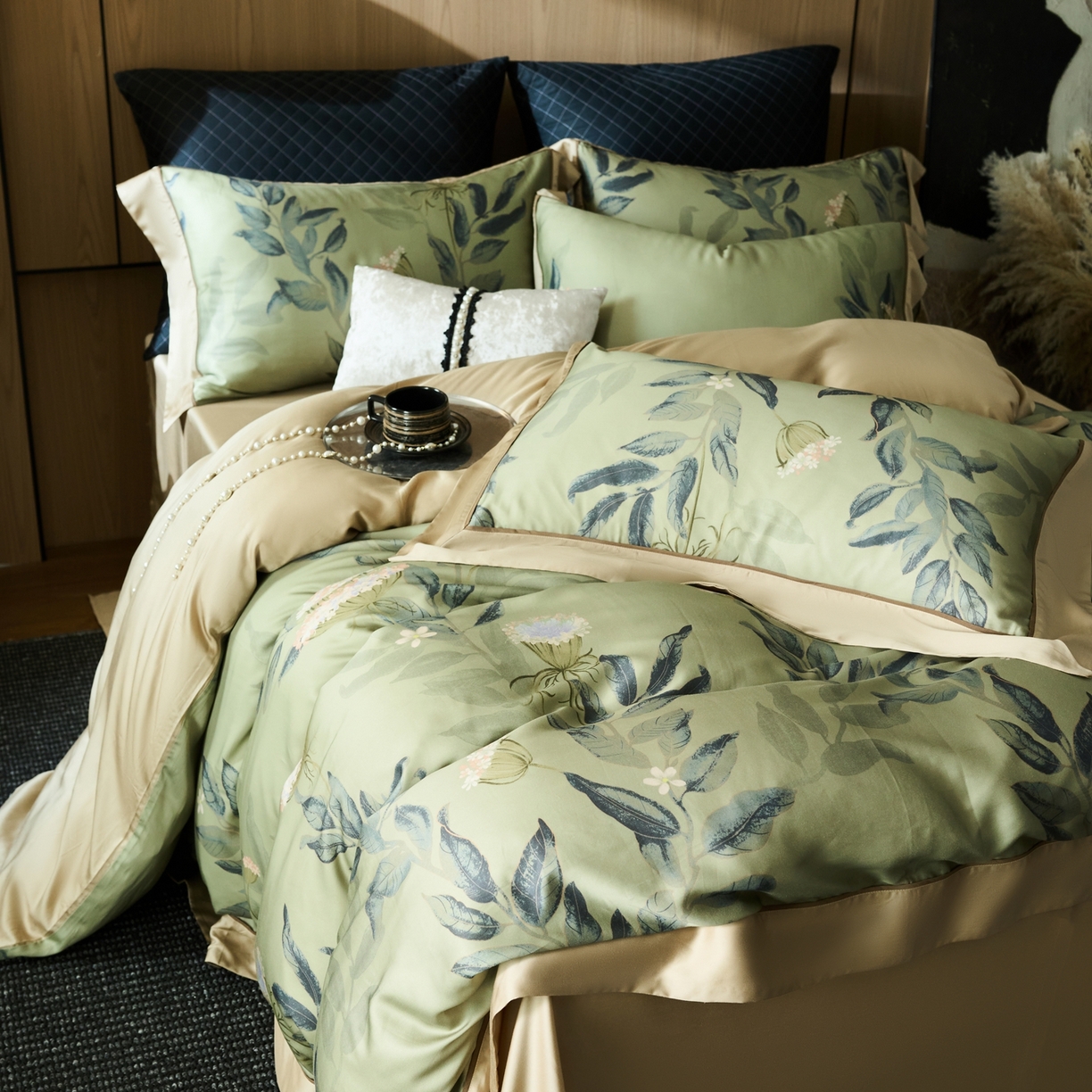 91家纺网 家纺一手货源 找家纺 （总）娇逸家居 2026新款60s兰精天丝数码印花四件套