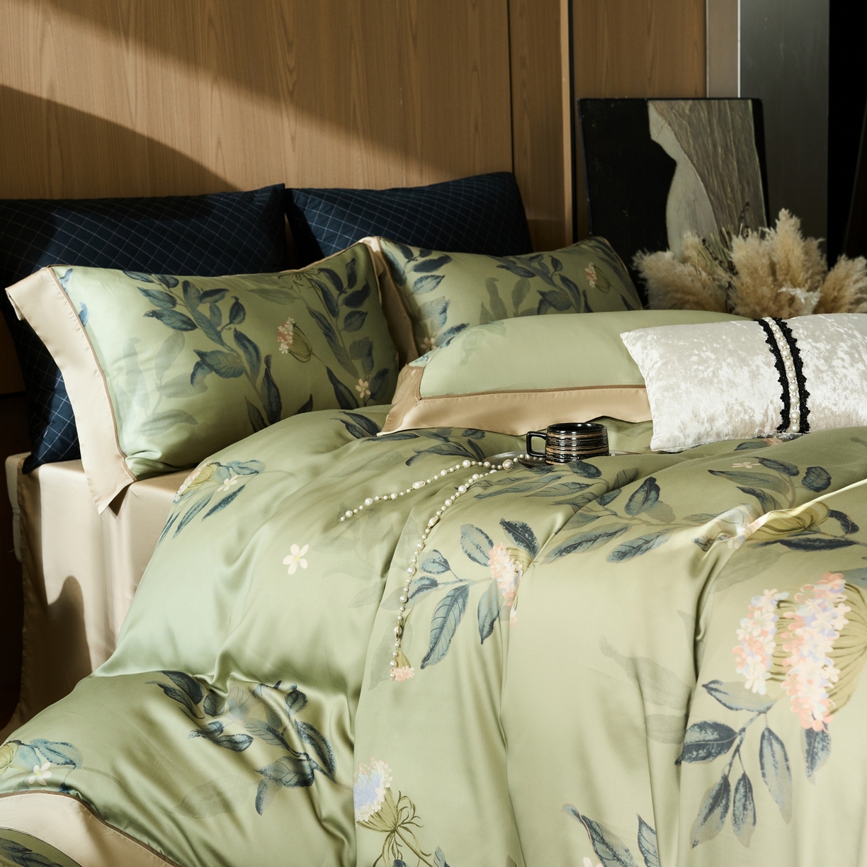 91家纺网 家纺一手货源 找家纺 （总）娇逸家居 2026新款60s兰精天丝数码印花四件套