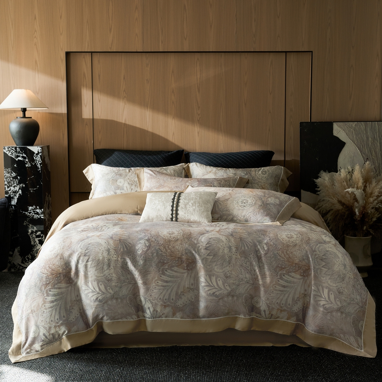 91家纺网 家纺一手货源 找家纺 （总）娇逸家居 2026新款60s兰精天丝数码印花四件套