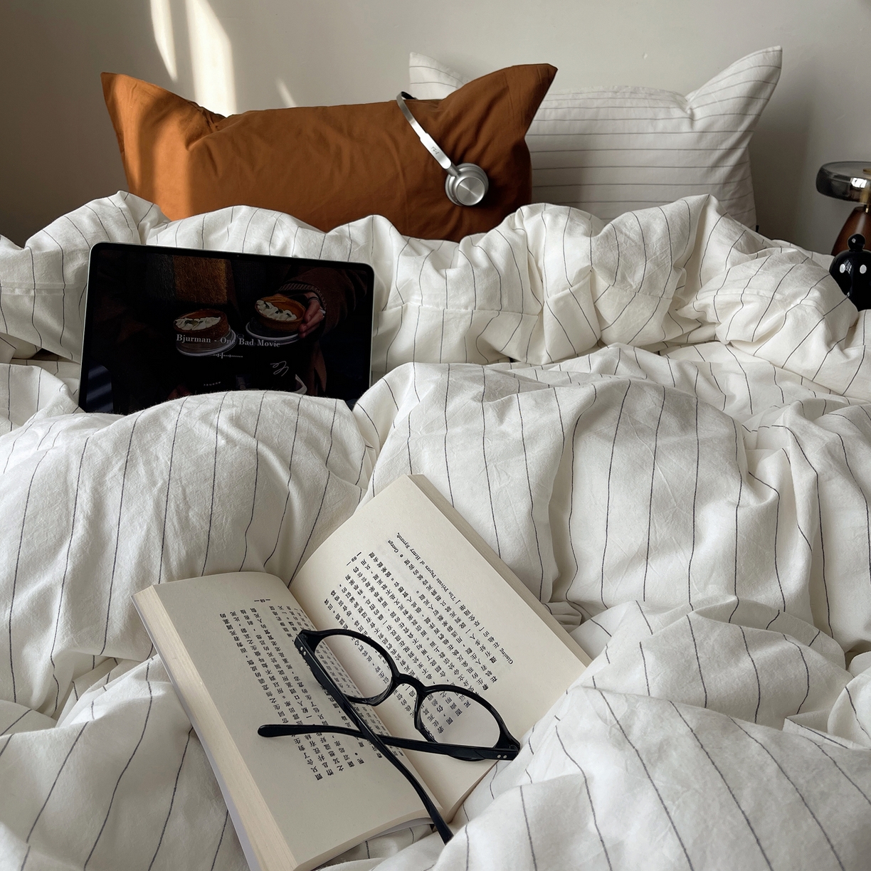 91家纺网 家纺一手货源 找家纺 （总）XIWEN-希文家纺 2026春夏新款40支全棉纯棉色织水洗棉四件套