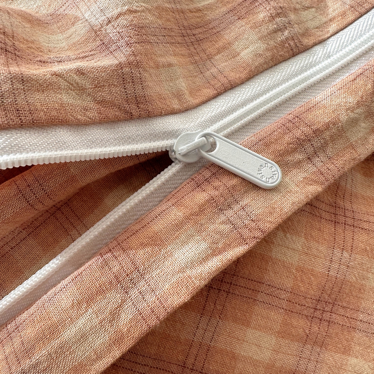 91家纺网 家纺一手货源 找家纺 XIWEN-希文家纺 2026春夏新款40支全棉纯棉色织水洗棉四件套 北泽-豆沙