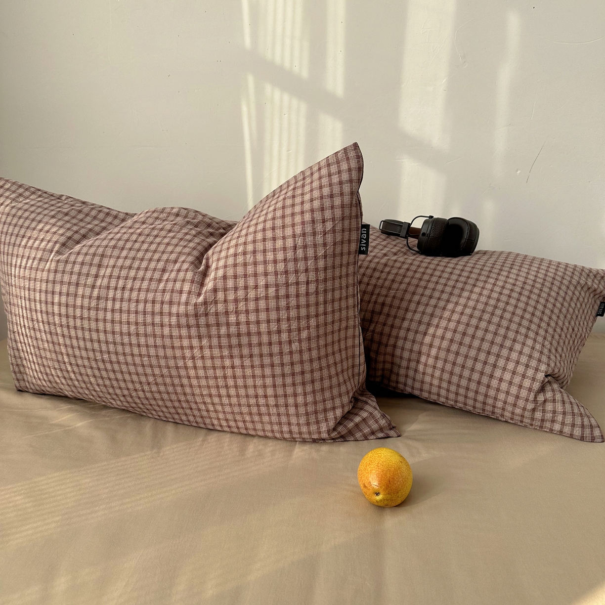 91家纺网 家纺一手货源 找家纺 XIWEN-希文家纺 2026春夏新款40支全棉纯棉色织水洗棉四件套 空野-咖