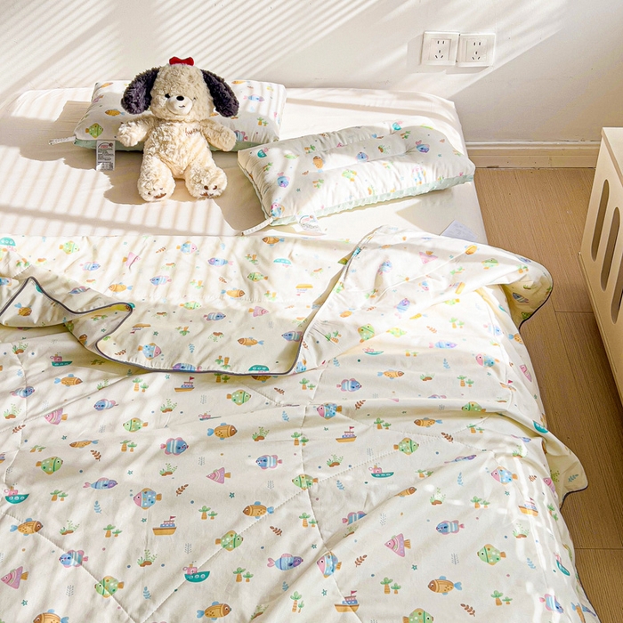 91家纺网 家纺一手货源 找家纺 （总）十九色 2026新款宝宝幼儿园小被子儿童夏凉被夏季夏被空调被