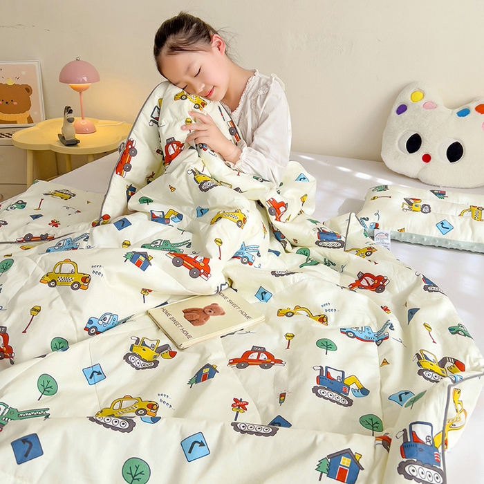 91家纺网 家纺一手货源 找家纺 （总）十九色 2026新款宝宝幼儿园小被子儿童夏凉被夏季夏被空调被