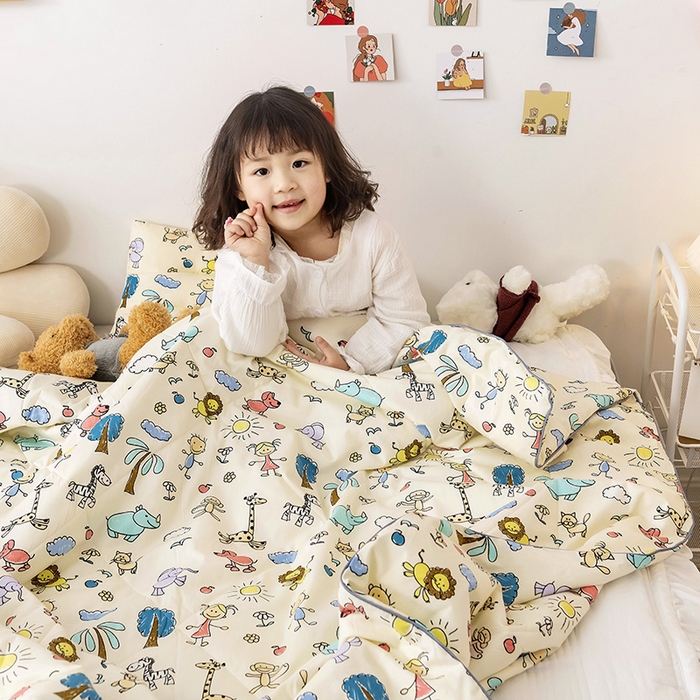 91家纺网 家纺一手货源 找家纺 （总）十九色 2026新款宝宝幼儿园小被子儿童夏凉被夏季夏被空调被