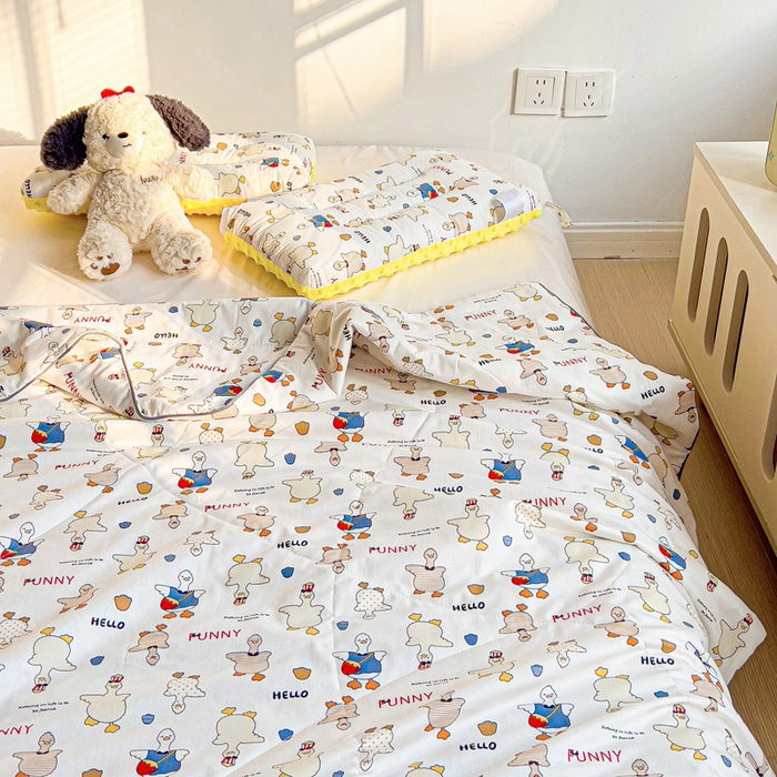 十九色 2026新款宝宝幼儿园小被子儿童夏凉被夏季夏被空调被 你好鸭