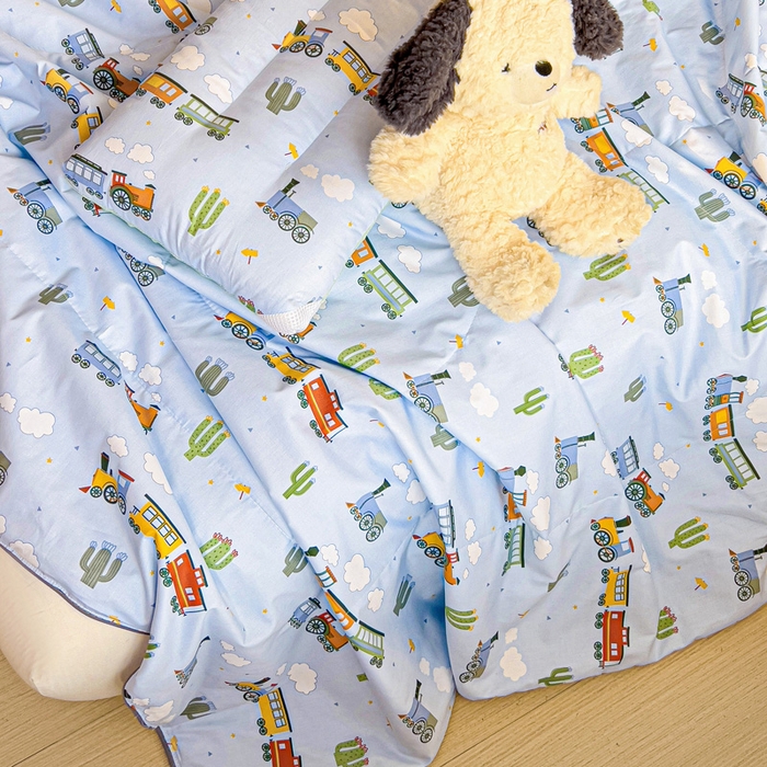 91家纺网 家纺一手货源 找家纺 十九色 2026新款宝宝幼儿园小被子儿童夏凉被夏季夏被空调被 小火车