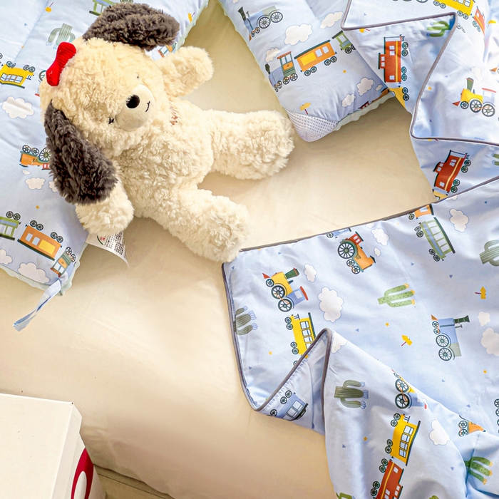 91家纺网 家纺一手货源 找家纺 十九色 2026新款宝宝幼儿园小被子儿童夏凉被夏季夏被空调被 小火车