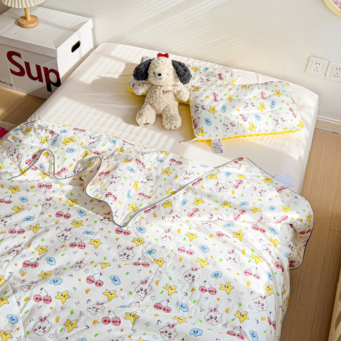 十九色 2026新款宝宝幼儿园小被子儿童夏凉被夏季夏被空调被 小星星