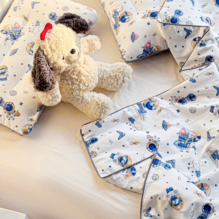 91家纺网 家纺一手货源 找家纺 十九色 2026新款宝宝幼儿园小被子儿童夏凉被夏季夏被空调被 星际旅行