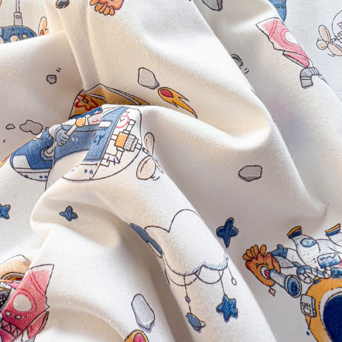 91家纺网 家纺一手货源 找家纺 十九色 2026新款宝宝幼儿园小被子儿童夏凉被夏季夏被空调被 星际旅行