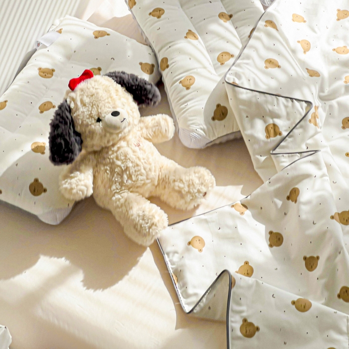 91家纺网 家纺一手货源 找家纺 十九色 2026新款宝宝幼儿园小被子儿童夏凉被夏季夏被空调被 熊宝宝