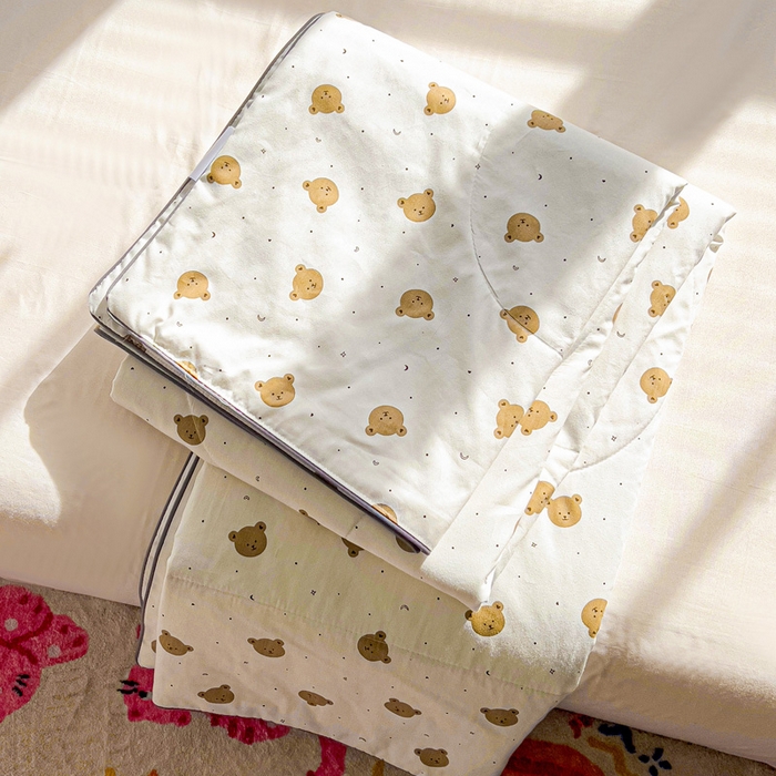 91家纺网 家纺一手货源 找家纺 十九色 2026新款宝宝幼儿园小被子儿童夏凉被夏季夏被空调被 熊宝宝