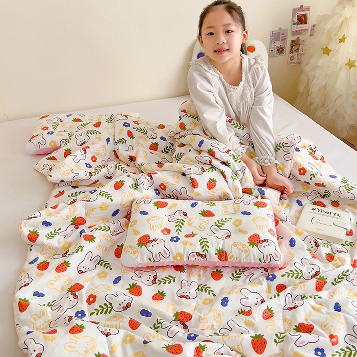 十九色 2026新款宝宝幼儿园小被子儿童夏凉被夏季夏被空调被 大白兔