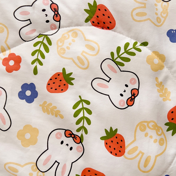 91家纺网 家纺一手货源 找家纺 十九色 2026新款宝宝幼儿园小被子儿童夏凉被夏季夏被空调被 大白兔