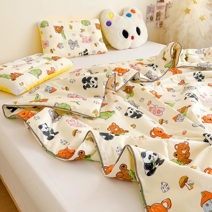 91家纺网 家纺一手货源 找家纺 十九色 2026新款宝宝幼儿园小被子儿童夏凉被夏季夏被空调被 考拉