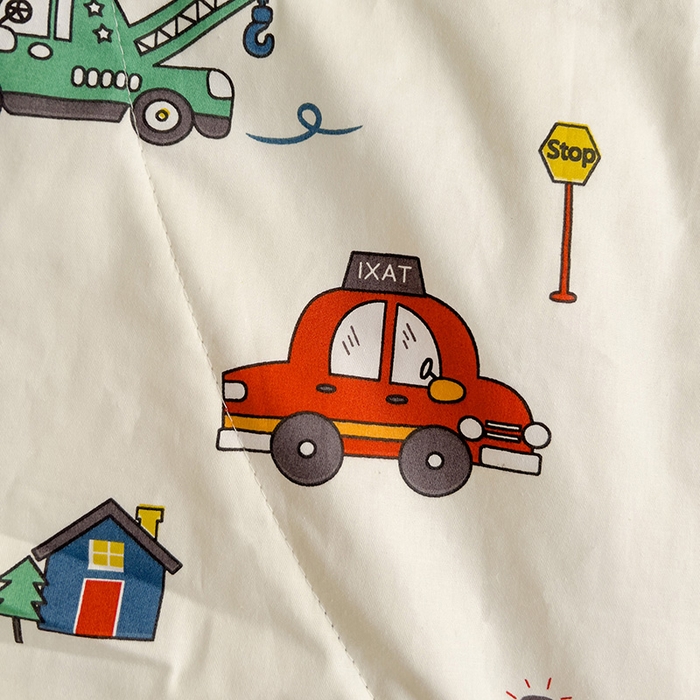 91家纺网 家纺一手货源 找家纺 十九色 2026新款宝宝幼儿园小被子儿童夏凉被夏季夏被空调被 挖掘机