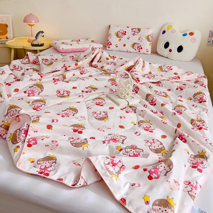 91家纺网 家纺一手货源 找家纺 十九色 2026新款宝宝幼儿园小被子儿童夏凉被夏季夏被空调被 芝芝酱