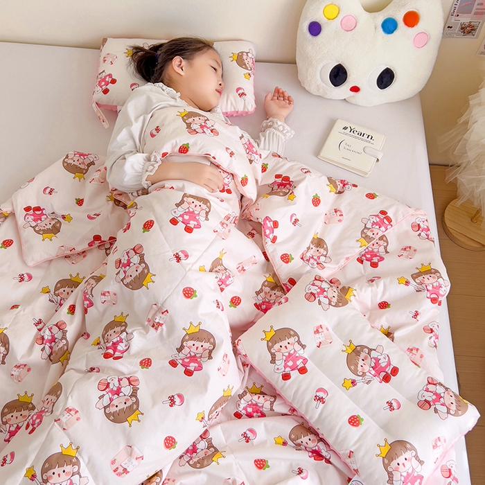 91家纺网 家纺一手货源 找家纺 十九色 2026新款宝宝幼儿园小被子儿童夏凉被夏季夏被空调被 芝芝酱