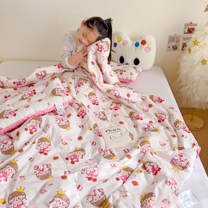 91家纺网 家纺一手货源 找家纺 十九色 2026新款宝宝幼儿园小被子儿童夏凉被夏季夏被空调被 芝芝酱