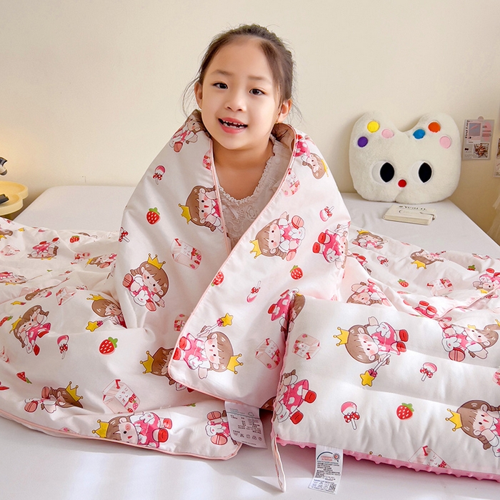 91家纺网 家纺一手货源 找家纺 十九色 2026新款宝宝幼儿园小被子儿童夏凉被夏季夏被空调被 芝芝酱