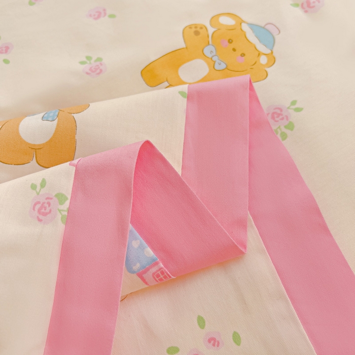 91家纺网 家纺一手货源 找家纺 十九色 2026新款液态硅胶奶嘴同源天丝棉飞边凉感夏被夏凉被空调被 田园趣事