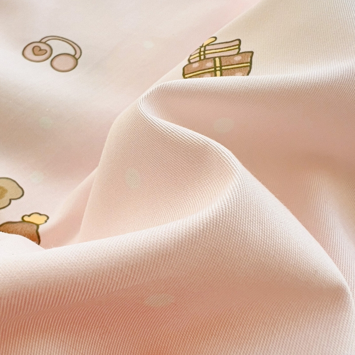 91家纺网 家纺一手货源 找家纺 十九色 2026新款液态硅胶奶嘴同源天丝棉飞边凉感夏被夏凉被空调被 小布偶