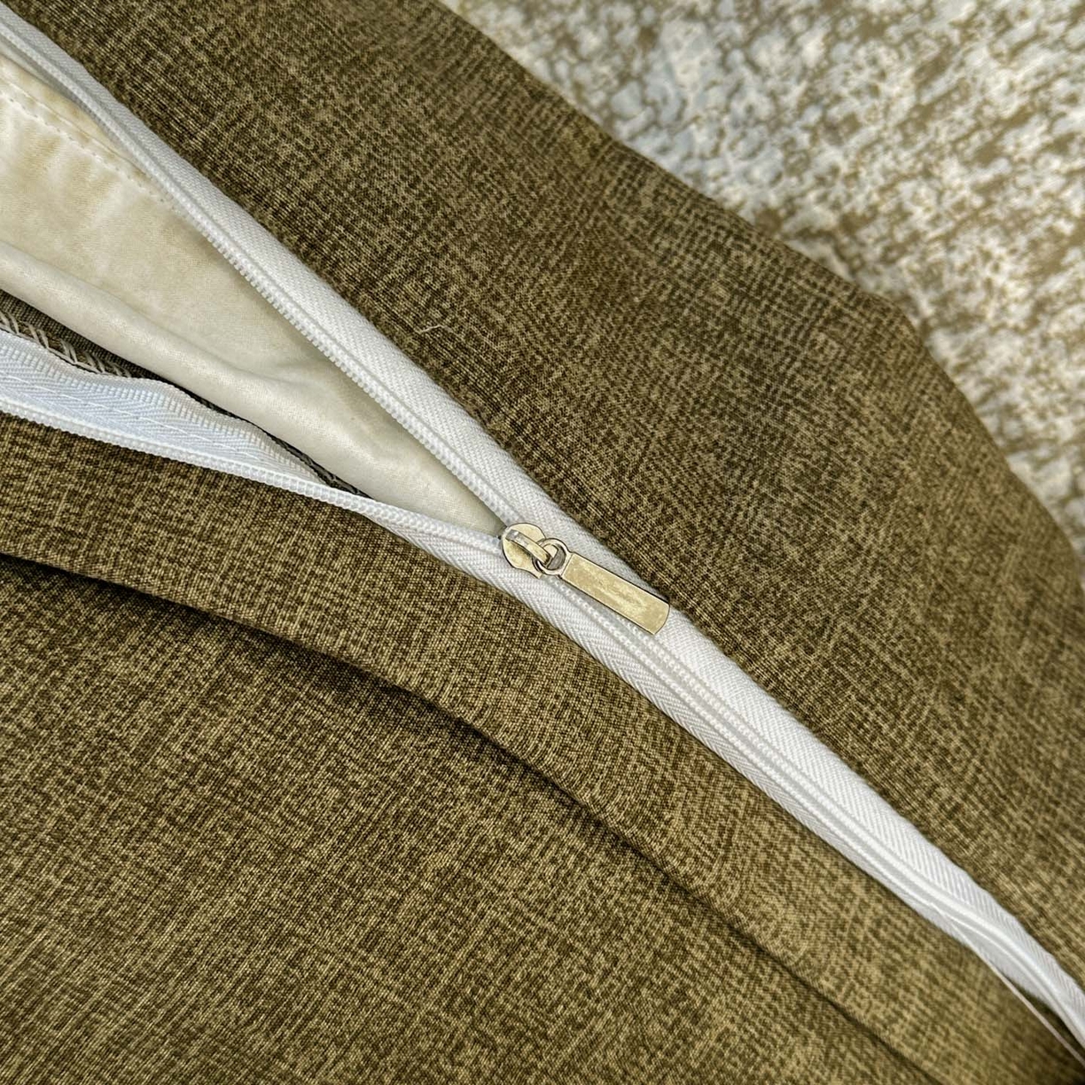 91家纺网 家纺一手货源 找家纺 晚爱家纺（原晚安家居） 2026新款加厚双层纱原麻纽扣款四件套 复古绿格