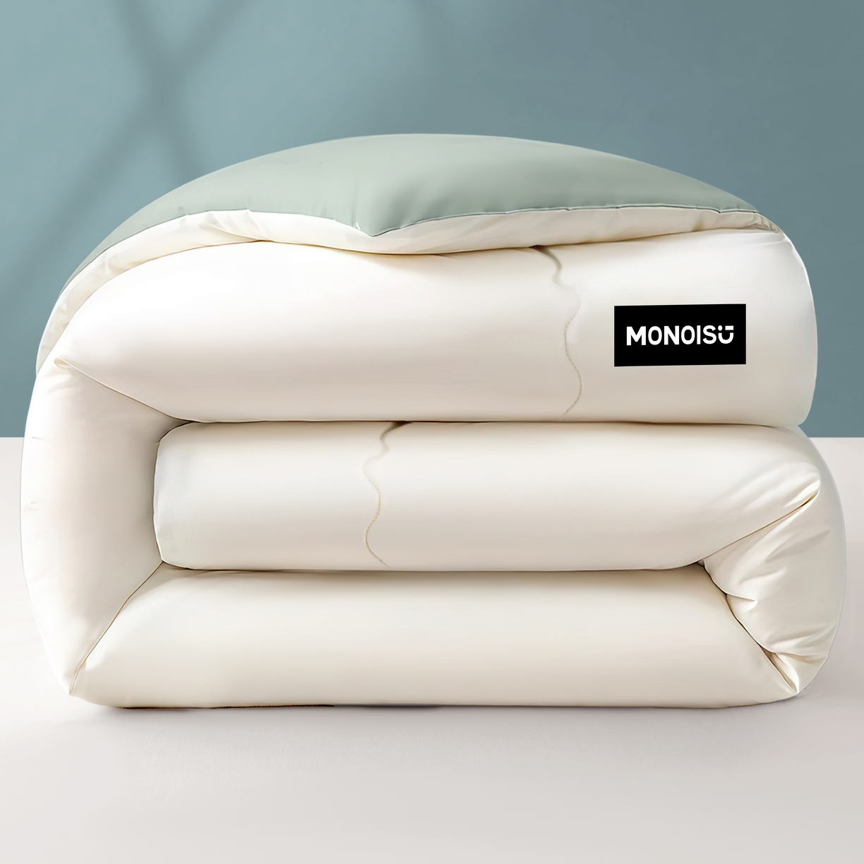 好尚居 2026新款A类双拼贴标大豆被 米拼蓝