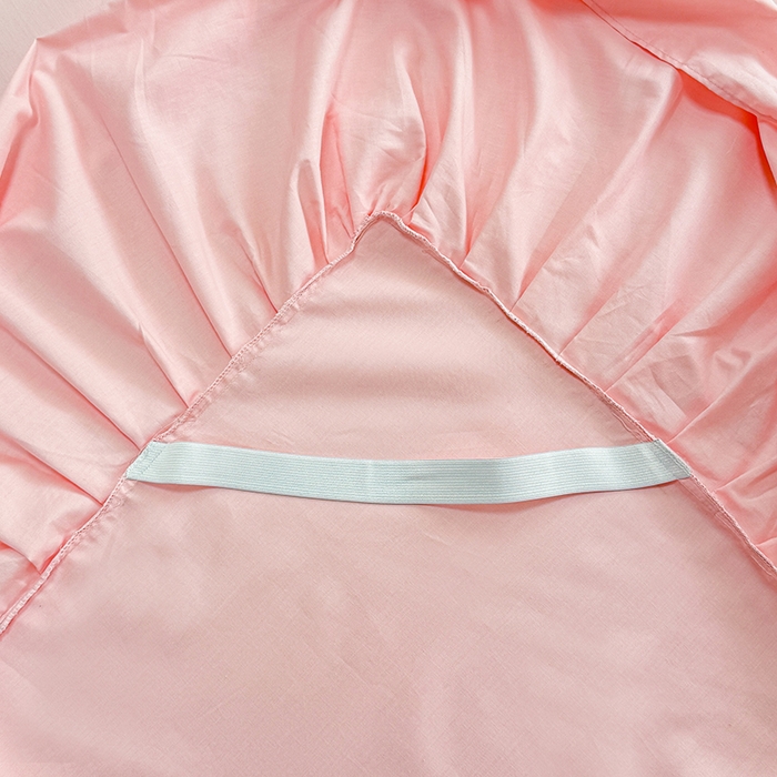 91家纺网 家纺一手货源 找家纺 缦彩 2026新款纯棉花卉公主风大花边床裙四件套 春光里