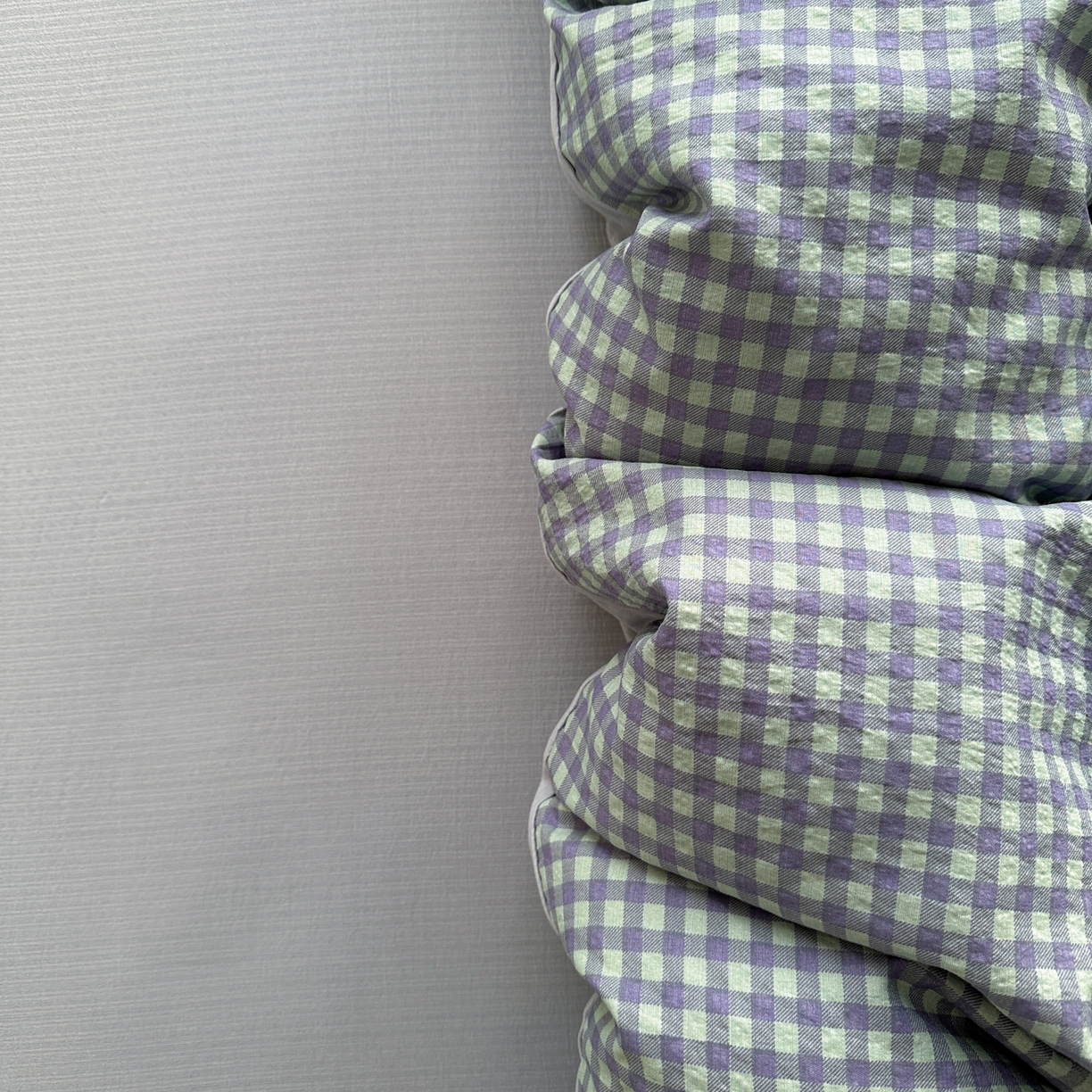 91家纺网 家纺一手货源 找家纺 赫然家纺 2026春夏新款云感皱皱纱单枕套 枕套单件 北欧格