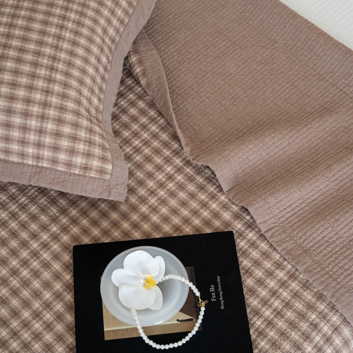 91家纺网 家纺一手货源 找家纺 床盖工厂店 2026新款新疆棉花床盖单品床盖单件三件套 浣花-咖