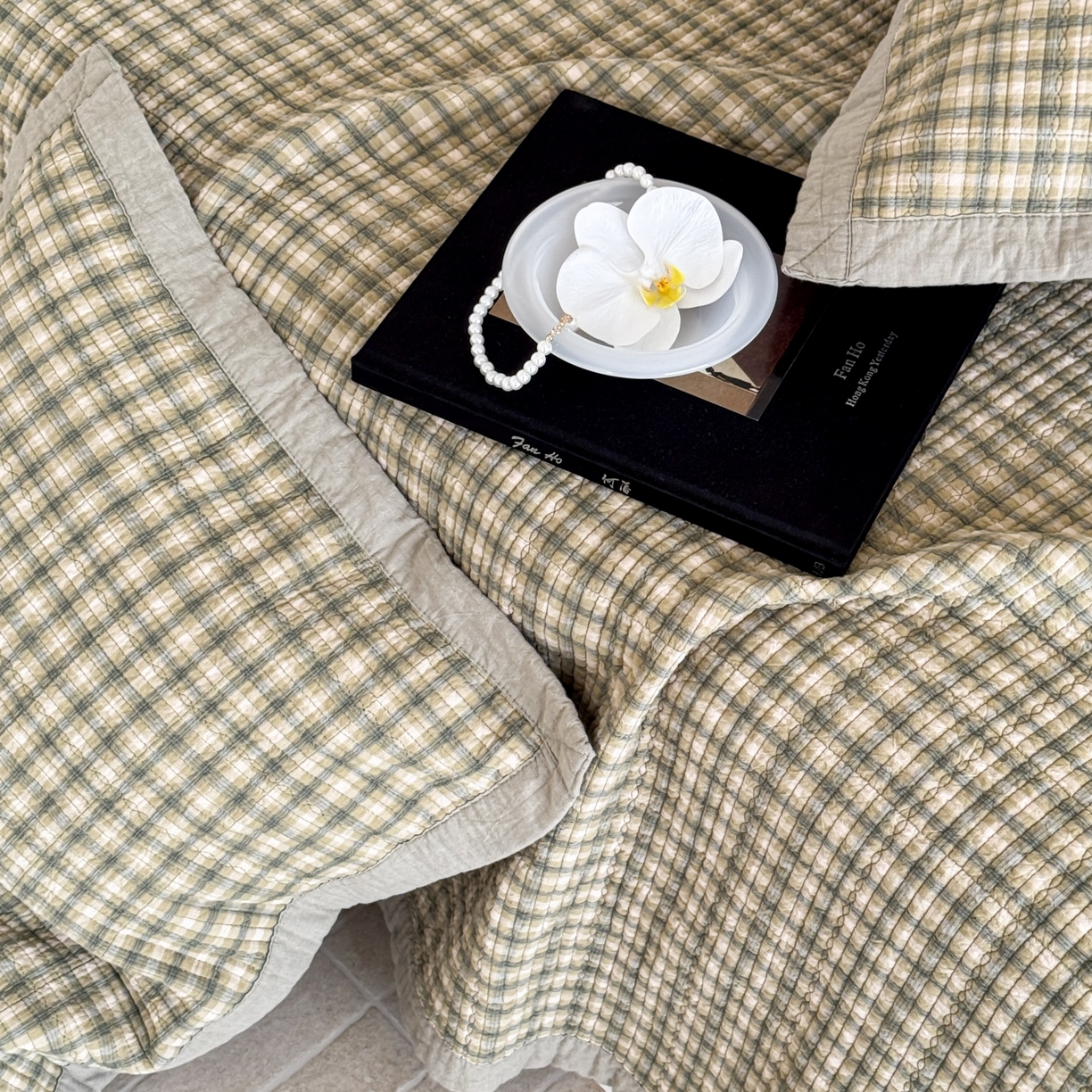 91家纺网 家纺一手货源 找家纺 床盖工厂店 2026新款新疆棉花床盖单品床盖单件三件套 浣花-绿