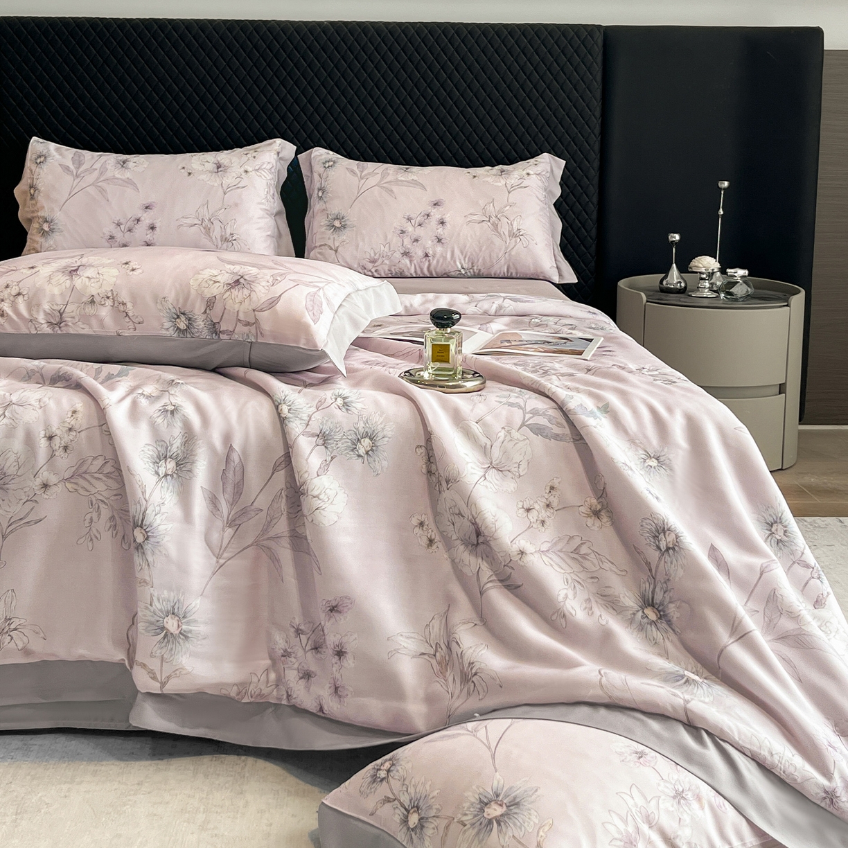 91家纺网 家纺一手货源 找家纺 迷尚家居 2026新款夏被100%莱赛尔数码印花夏被四件套50支天丝夏被 简悠集-夏被款