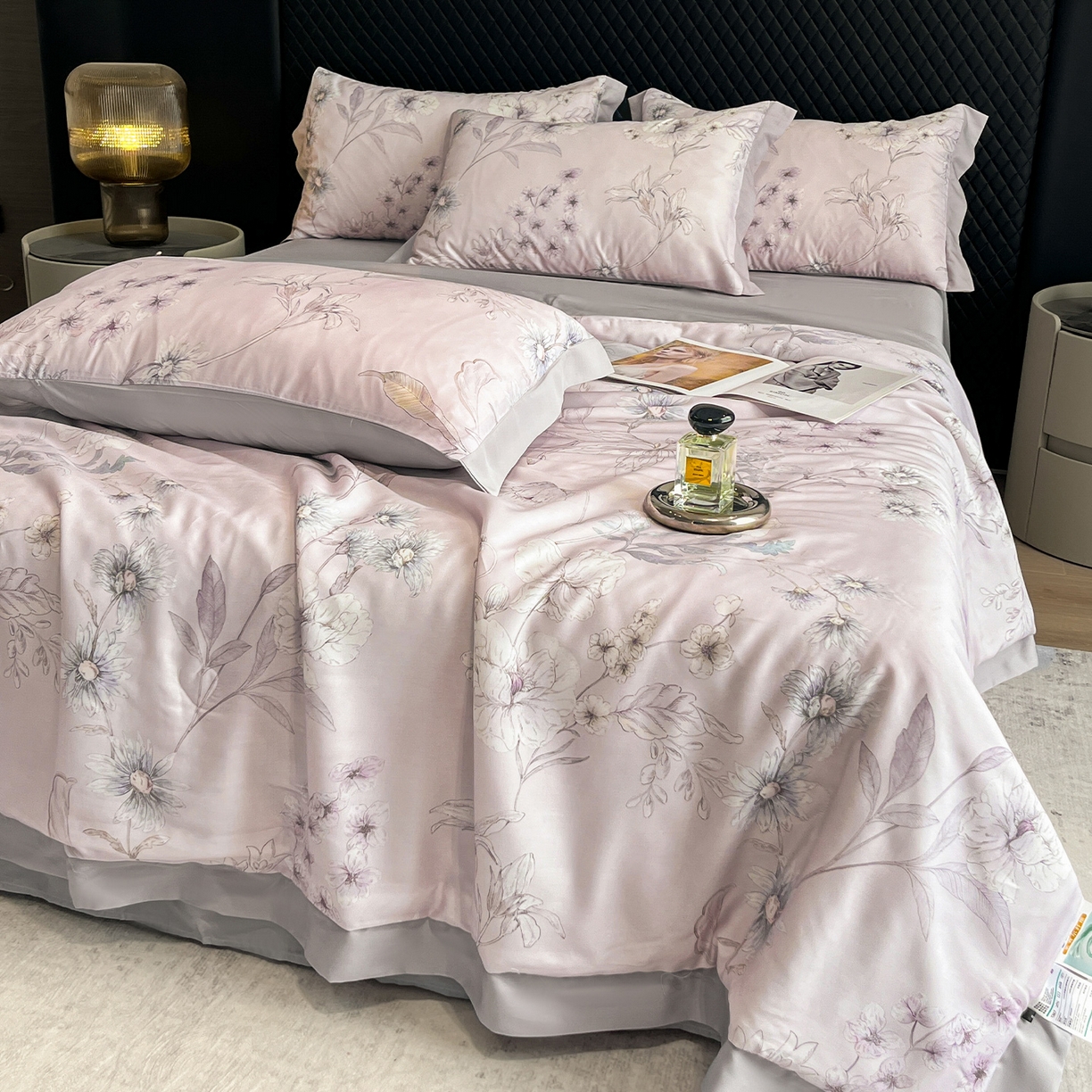 91家纺网 家纺一手货源 找家纺 迷尚家居 2026新款夏被100%莱赛尔数码印花夏被四件套50支天丝夏被 简悠集-夏被款