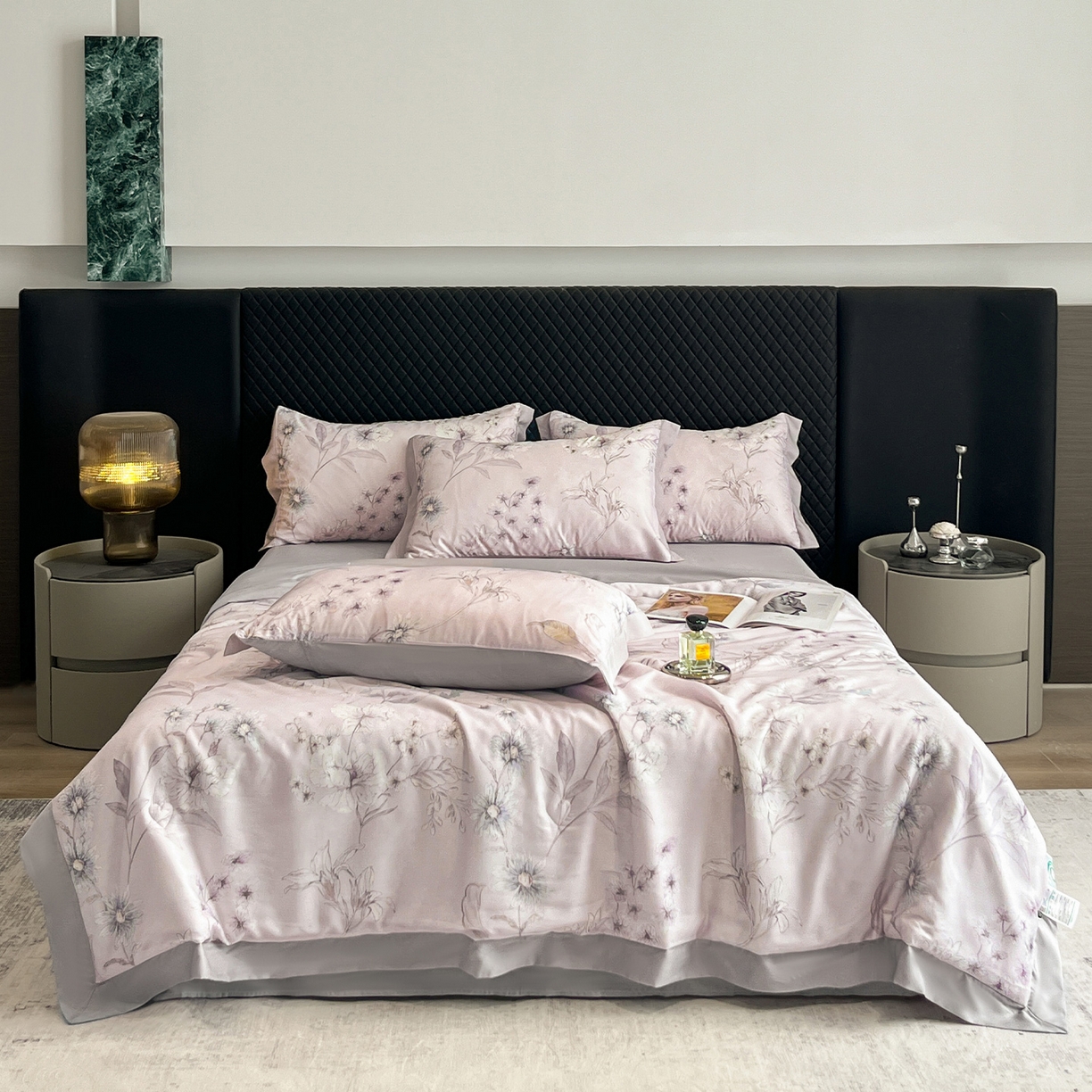 91家纺网 家纺一手货源 找家纺 迷尚家居 2026新款夏被100%莱赛尔数码印花夏被四件套50支天丝夏被 简悠集-夏被款