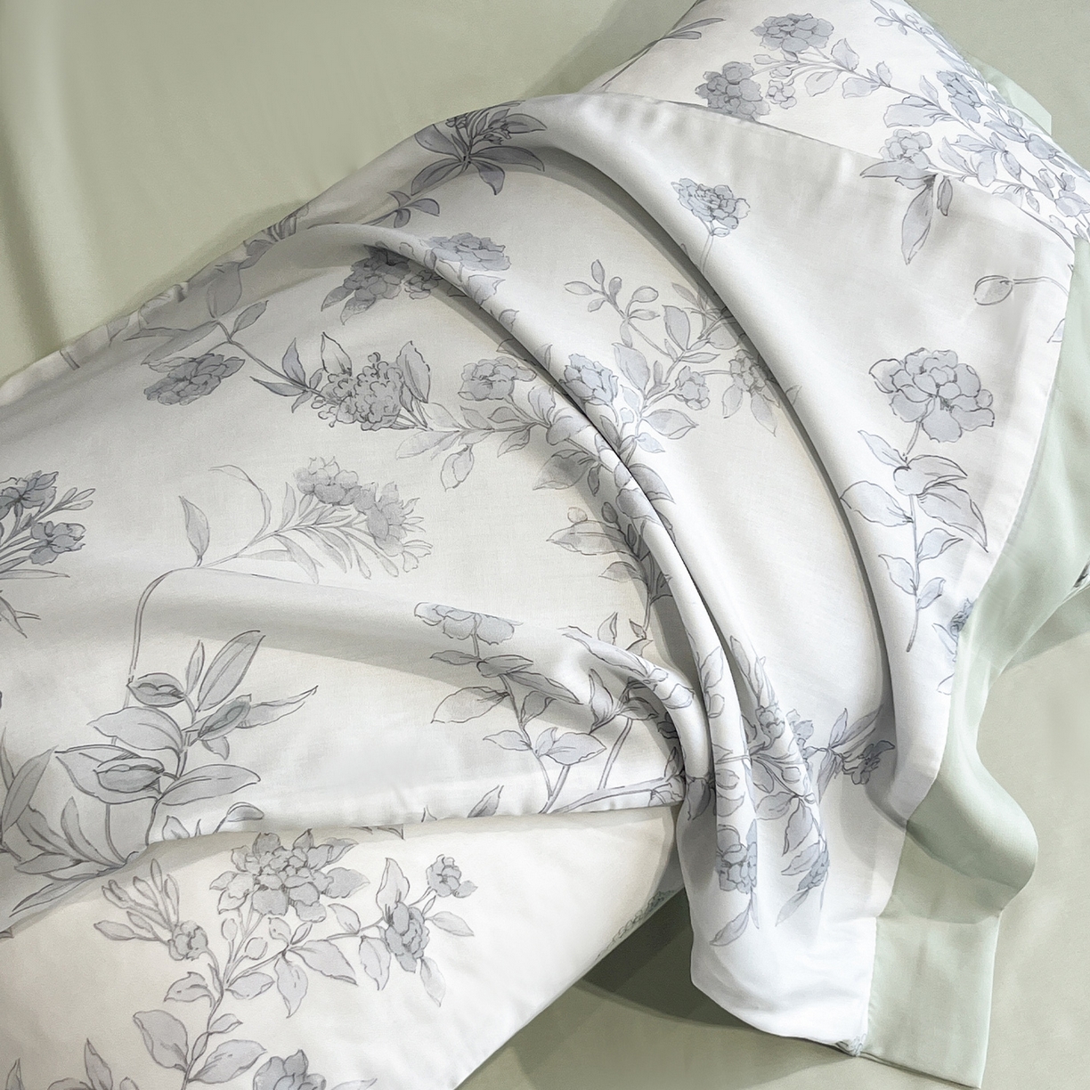 91家纺网 家纺一手货源 找家纺 迷尚家居 2026新款夏被100%莱赛尔数码印花夏被四件套50支天丝夏被 源序-夏被款